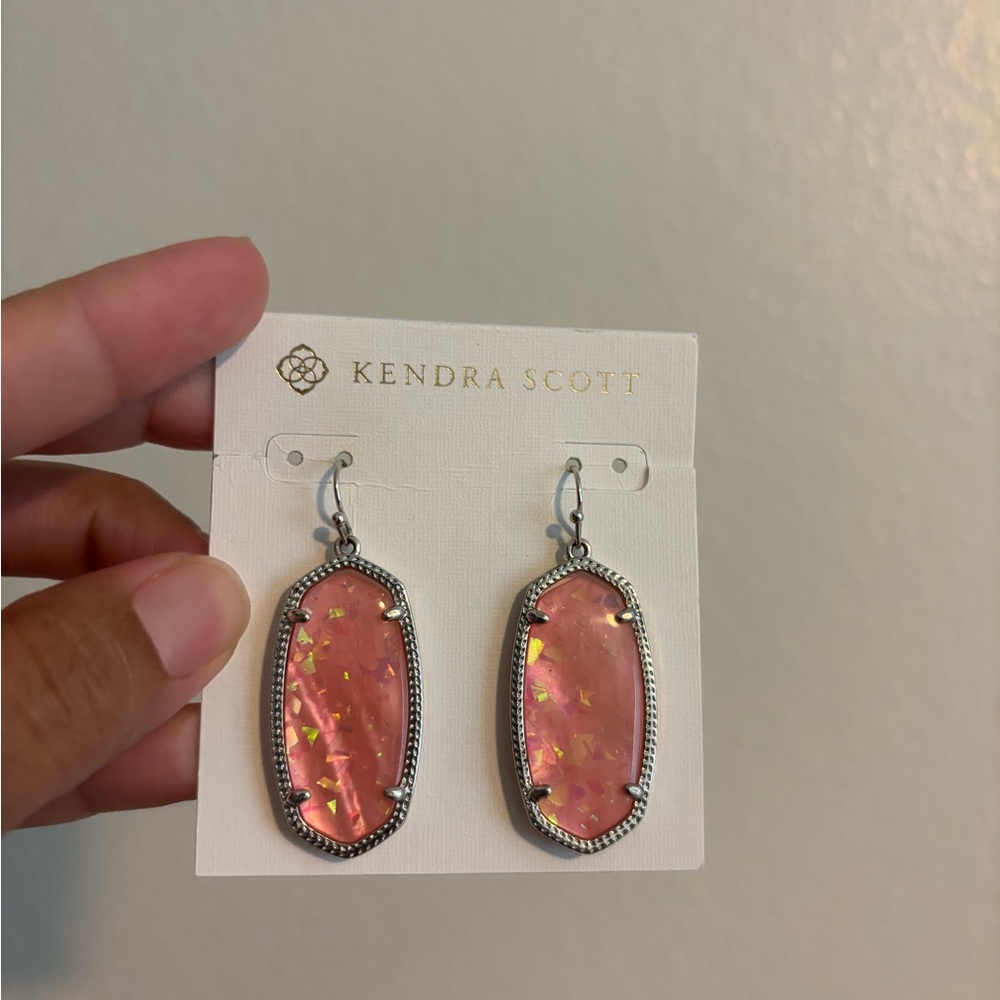 Kendra Scott Iridescent Pink Earrings